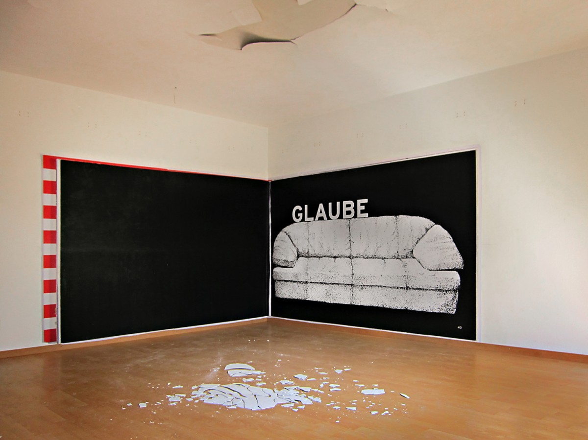  »letzter Raum«
172cm x 570cm
im »geilen block« von leila bock
St Gallen