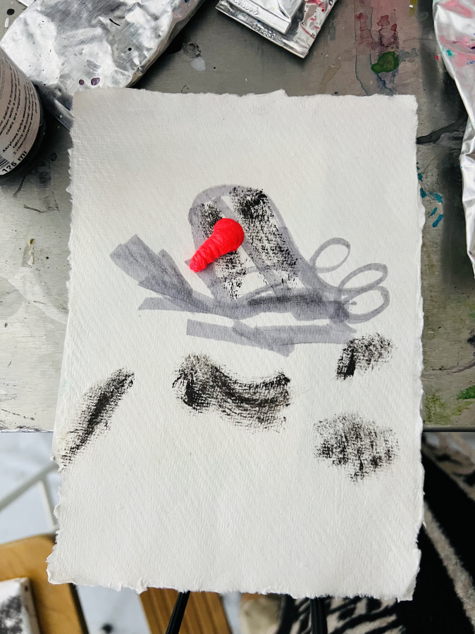 Aquarell, Acryl auf Bütten
DinA 6
2025