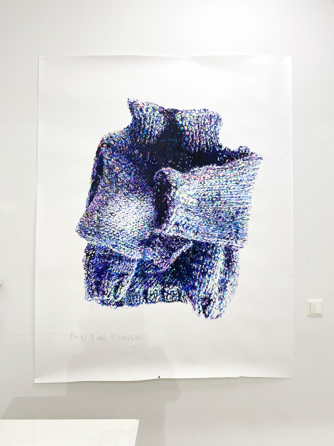 »Bild für Blinde«
Acryl/Papier
120 x 110cm
2023