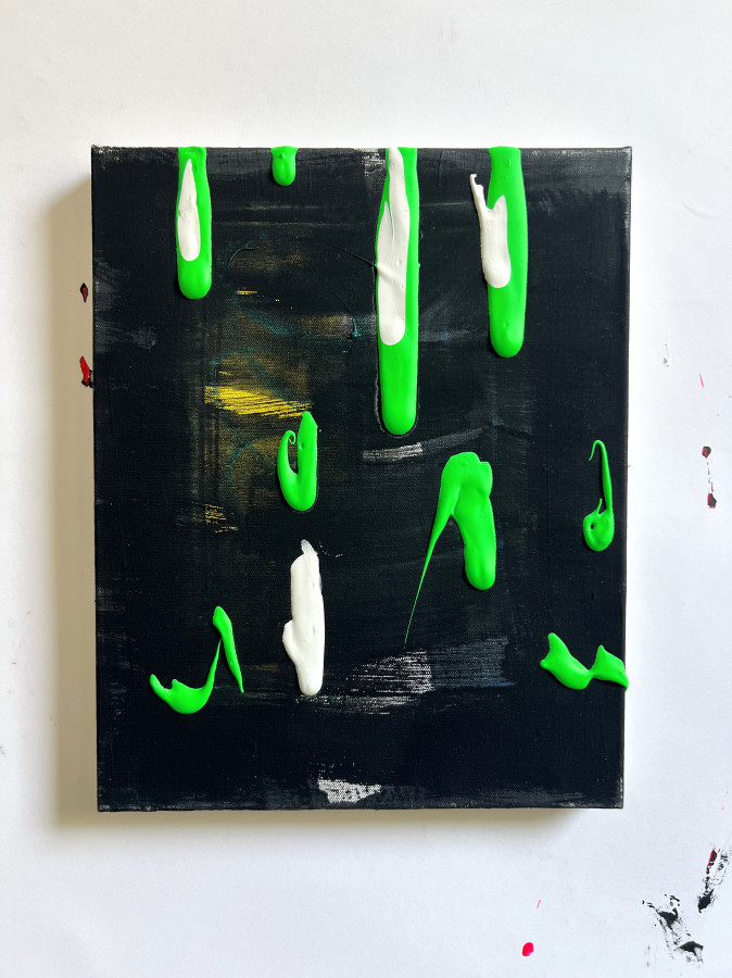 Tiefsee Töne
Acryl auf Leinwand
2025