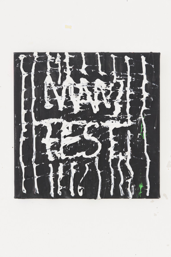 Acryl, Silicon auf Leinwand